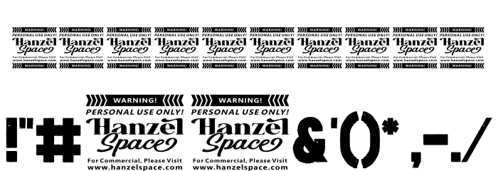 Double Tracker Font OTHER CHARS