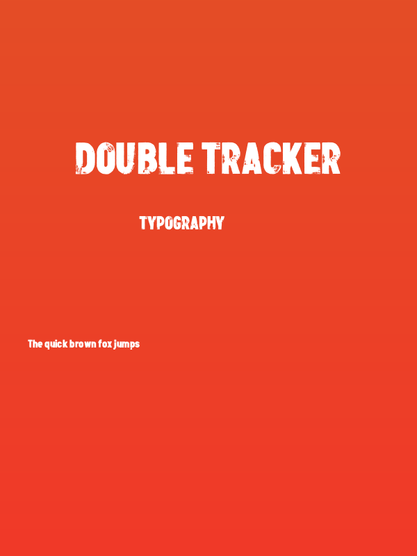 Double Tracker Poster