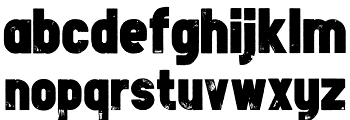Double Tracker Font LOWERCASE