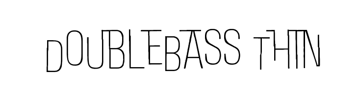 DoubleBass Thin  Fuentes Gratis Descargar