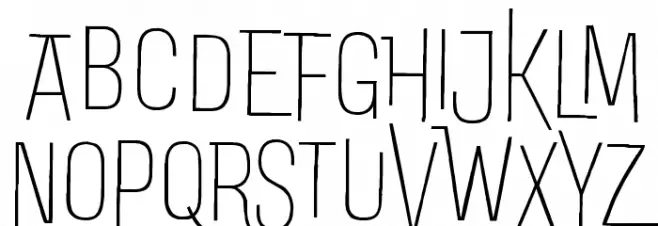 DoubleBass Thin Schriftart Groß