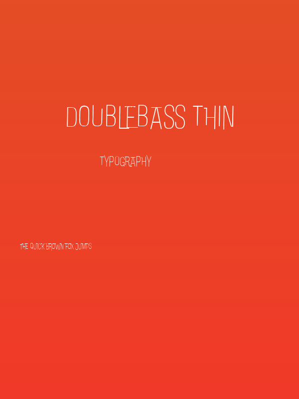 DoubleBass Thin Poster