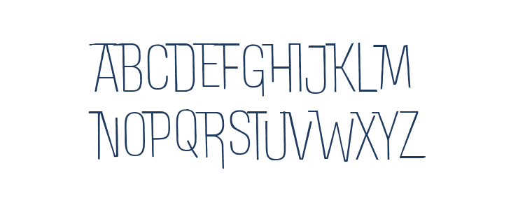 DoubleBass Thin Lowercase