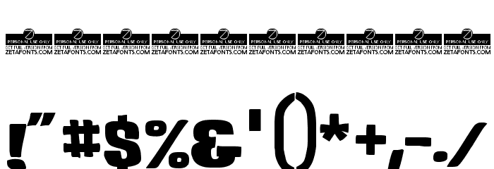DoubleBass Trial Bold Font OTHER CHARS