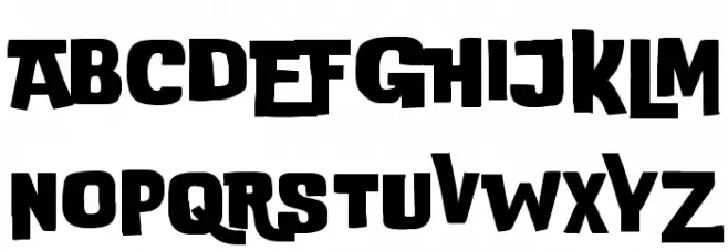DoubleBass Trial Bold Font Litere mari