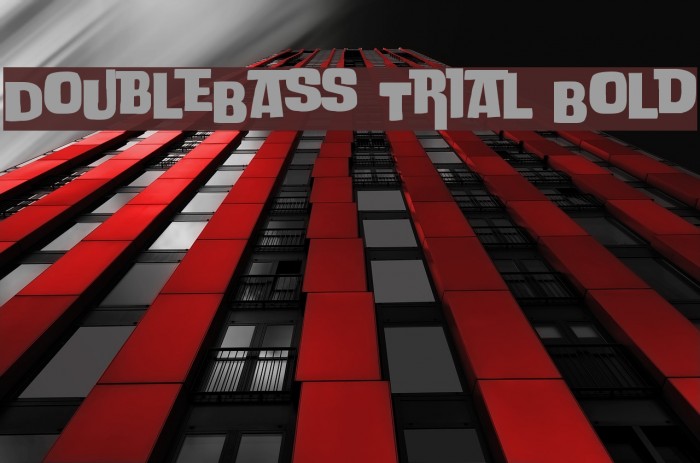 DoubleBass Trial Bold Font examples