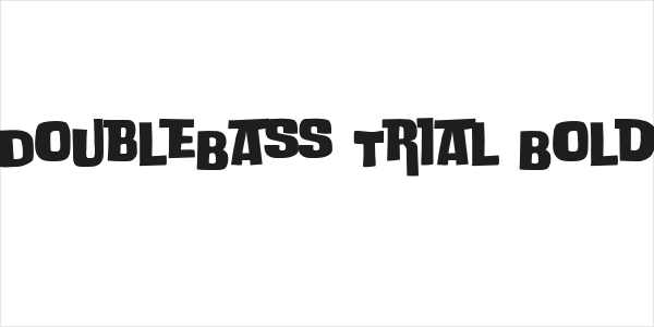 DoubleBass Trial Bold Logo