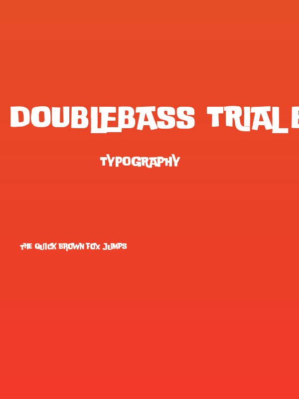 DoubleBass Trial Bold Poster