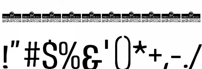 DoubleBass Trial Light Font OTHER CHARS