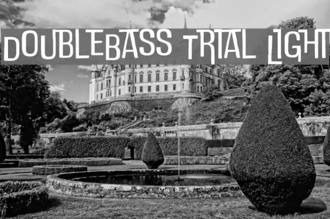 DoubleBass Trial Light Font examples