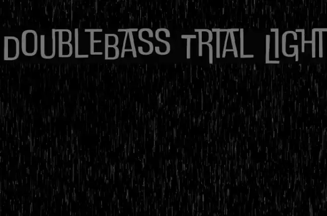 DoubleBass Trial Light Font examples