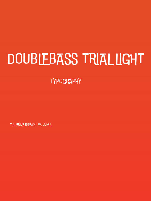 DoubleBass Trial Light Poster