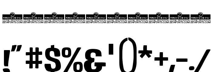 DoubleBass Trial Regular Font OTHER CHARS