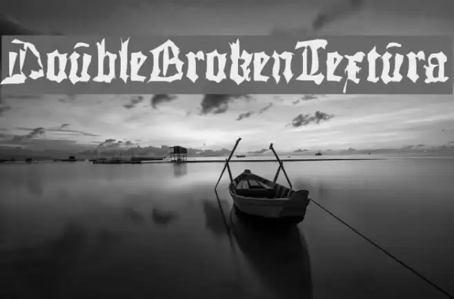 DoubleBrokenTextura Font examples