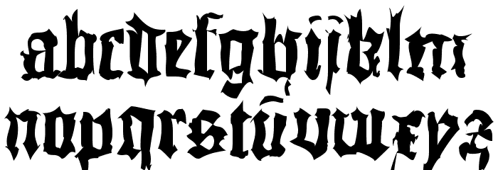 DoubleBrokenTextura Шрифта строчной