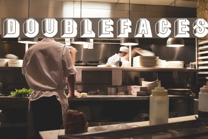 DoubleFaces Font examples