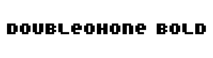 DoubleOhOne Bold Font