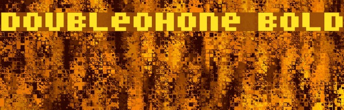 DoubleOhOne Bold Font examples