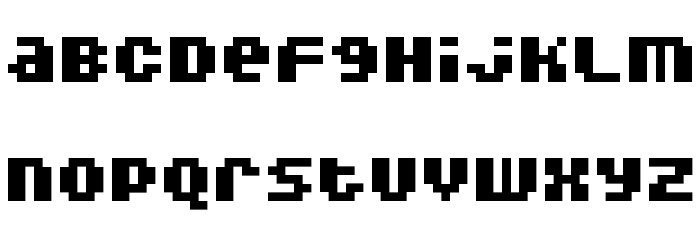 DoubleOhOne Bold Font LOWERCASE