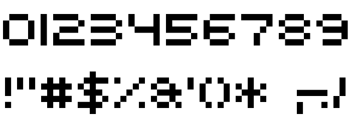 DoubleOhOne Font OTHER CHARS