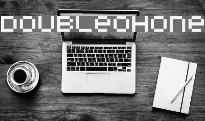 DoubleOhOne Font examples