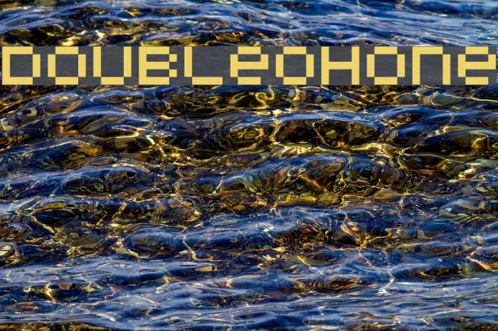 DoubleOhOne Font examples
