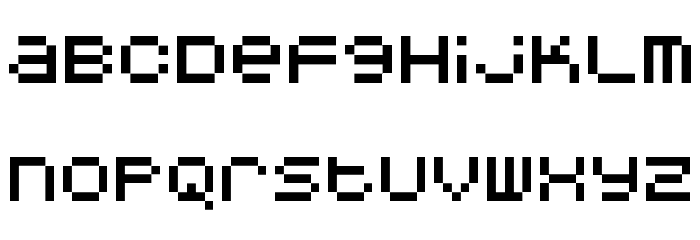 DoubleOhOne Font LOWERCASE