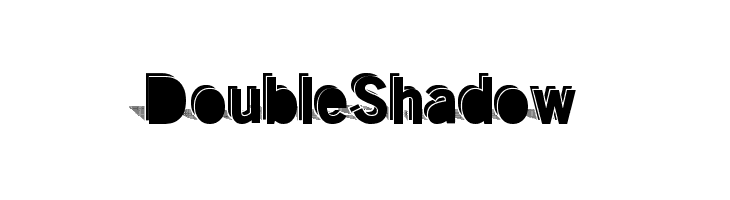 DoubleShadow  Frei Schriftart Herunterladen