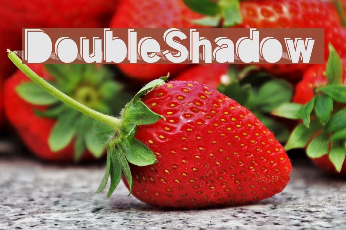 DoubleShadow Font examples