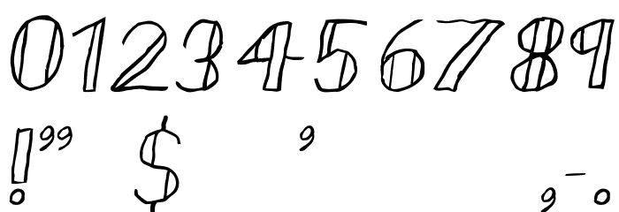 DoubleStrike Font OTHER CHARS