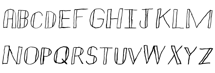 DoubleStrike Font LOWERCASE