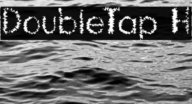 DoubleTap H Font examples