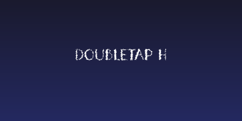 DoubleTap H Social Header