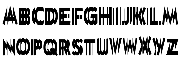 DoubleVision Font LOWERCASE