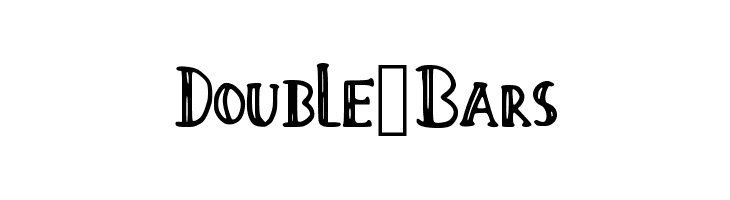 Double_Bars  Descarca Fonturi Gratis