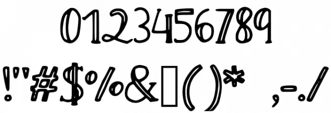 Double_Bars Font OTHER CHARS