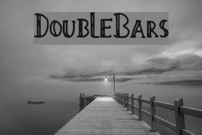 Double_Bars Font examples