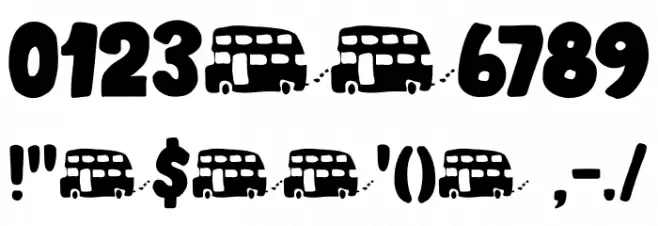 Doubledecker DEMO Regular Font OTHER CHARS