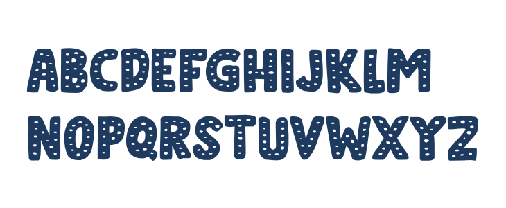 Doubledecker Dots DEMO Regular Lowercase