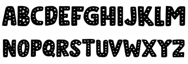 Doubledecker Dots DEMO Regular Schriftart Kleinbuchstaben