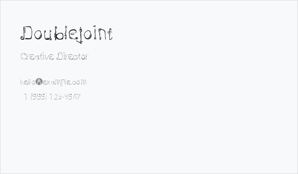 Doublejoint Business Card