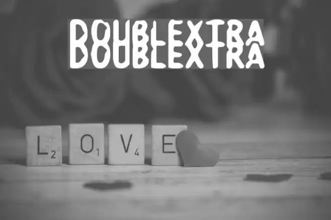 Doublextra Font examples