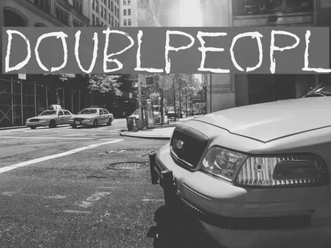 Doublpeopl Font examples