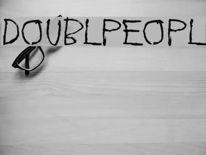 Doublpeopl Font examples