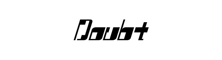 Doubt  Frei Schriftart Herunterladen