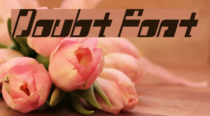 Doubt Font examples