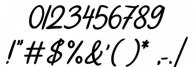 Douceur des Corbeaux Font OTHER CHARS