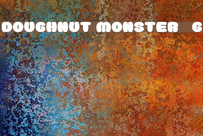 Doughnut Monster__G Font examples