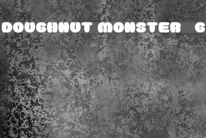Doughnut Monster__G Font examples