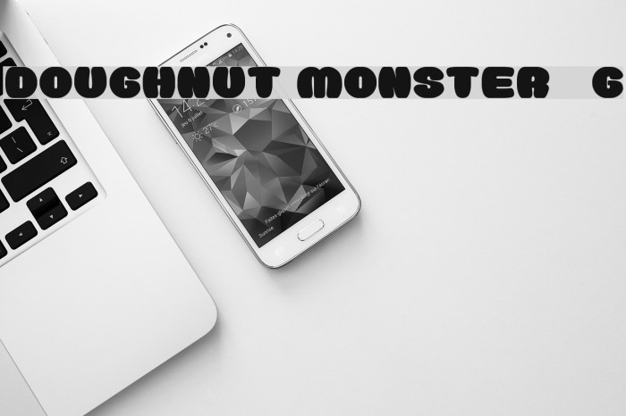 Doughnut Monster__G Font examples